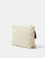 Embroidered Tropical Fish Pouch, , large