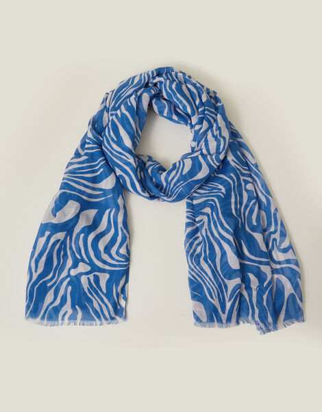 Swirl Print Scarf, , large