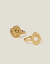 2-Pack Molten Rings, Gold (GOLD), large