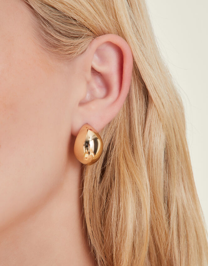 Chunky Curve Drop Earrings, , large