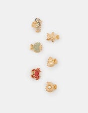 6-Pack Mini Under The Sea Claw Clips, , large