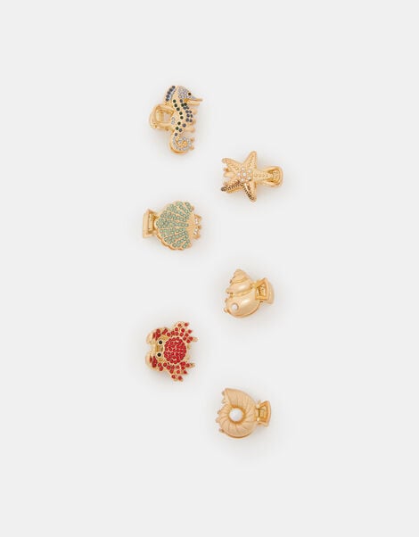 6-Pack Mini Under The Sea Claw Clips, , large