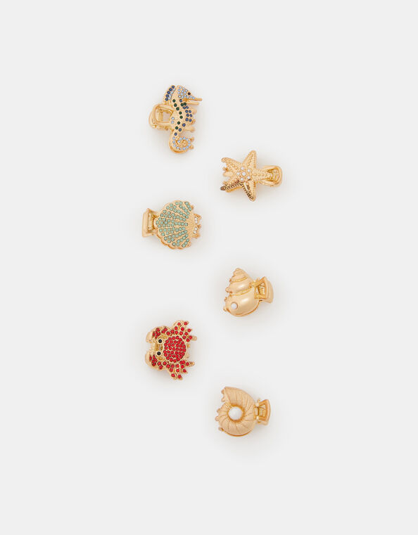 6-Pack Mini Under The Sea Claw Clips, , large
