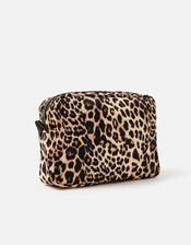 Megan Large Nylon Cross-Body Bag , Leopard (LEOPARD), large