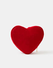 Corduroy Heart Make Up Bag, Red (RED), large