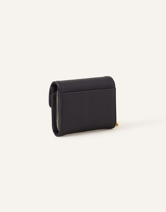 Small Flap Zip Around Purse, Blue (NAVY), large