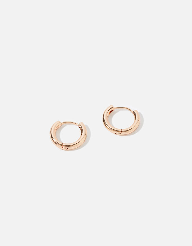 Rose Gold-Plated Chunky Hoops, , large