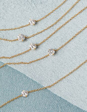 Lab Grown Diamond 0.1ct Chain Bracelet 9ct Gold, , large