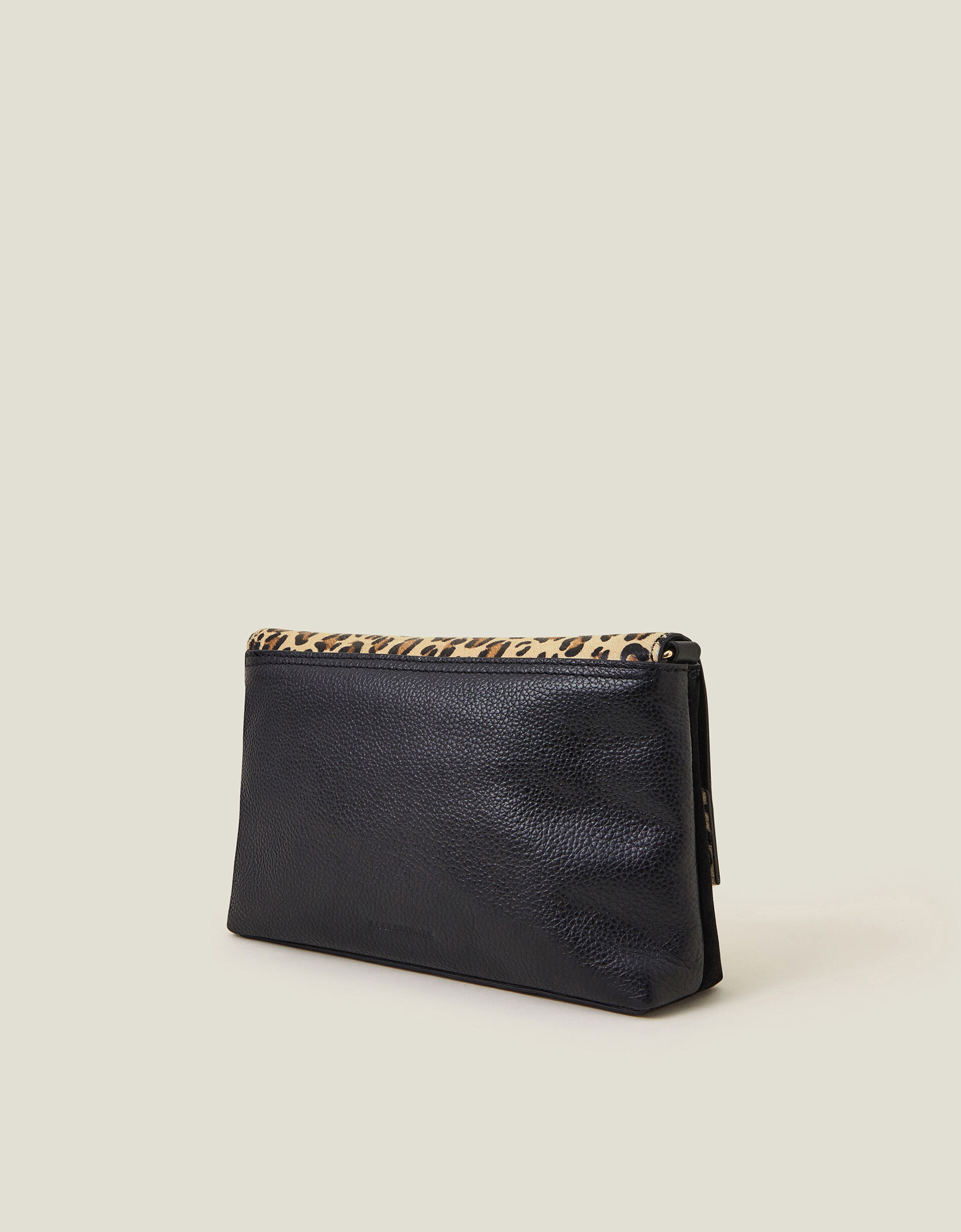 Small Leopard Print Leather Cross Body Bag Leather Bags Accessorize ROI