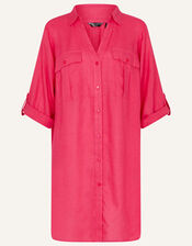 Long Sleeve Beach Shirt with LENZING™ ECOVERO™, Pink (PINK), large