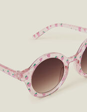 Girls Strawberry Print Sunglasses, Pink (PINK), large