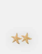 Statement Starfish Stud Earrings, , large