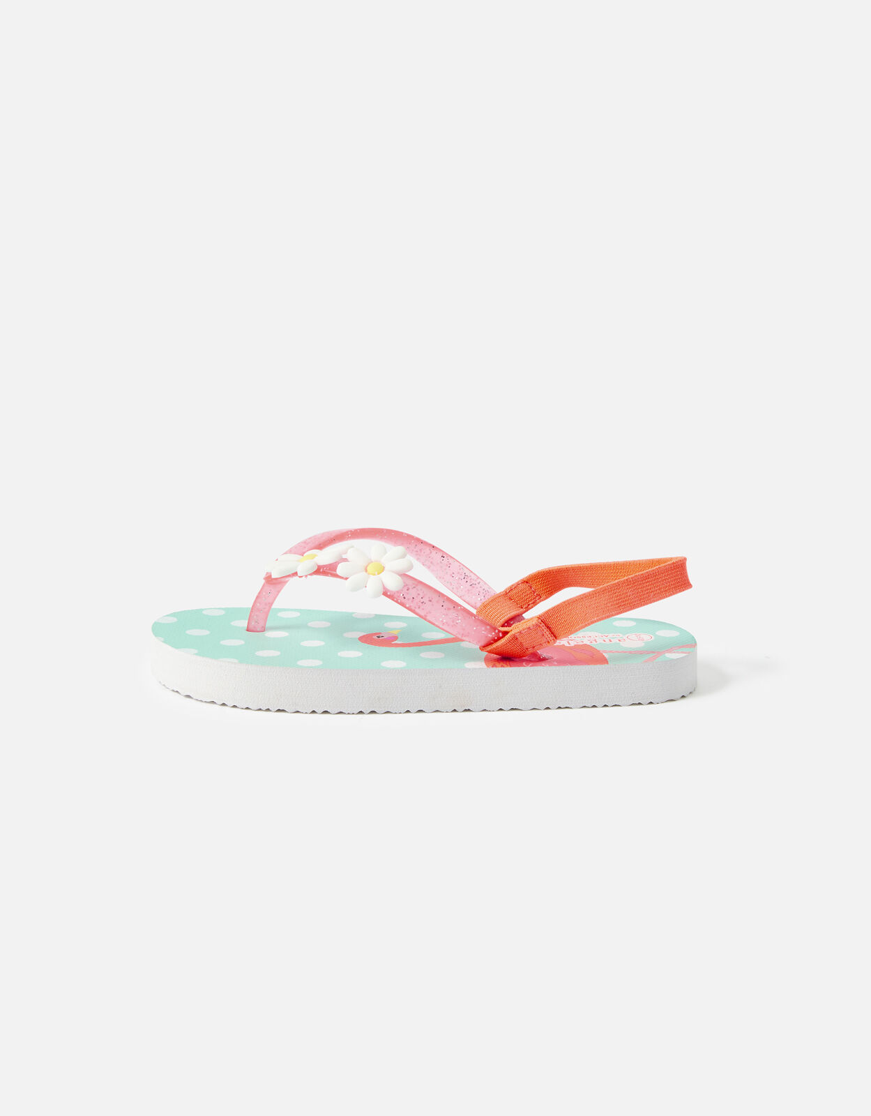 girls flamingo flip flops