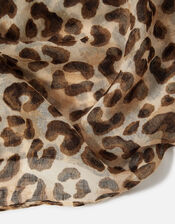 Leopard Print Scarf, , large
