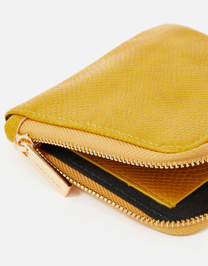 Zip Around Coin Purse, Yellow (OCHRE), large