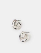 Swirl Hoop Earrings, , large