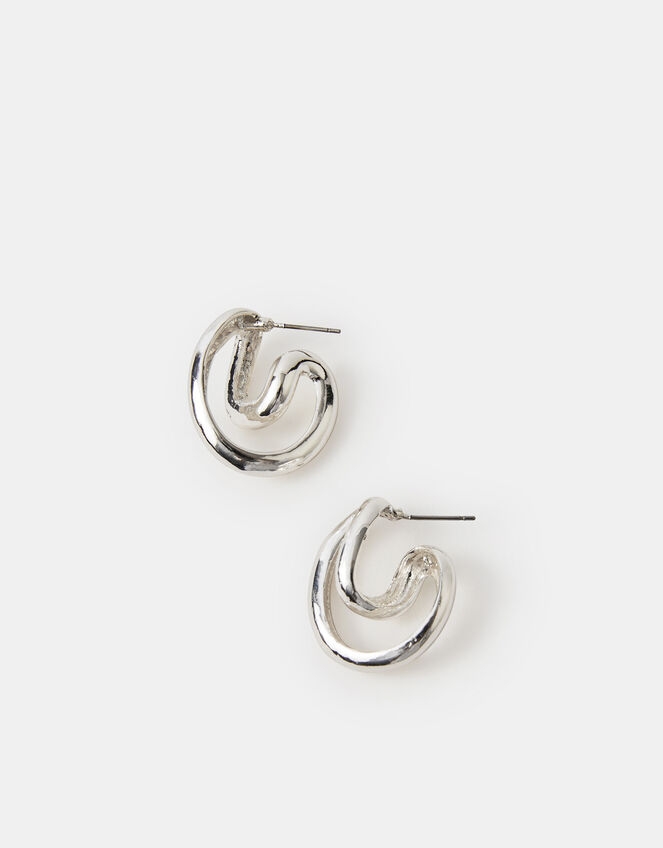 Swirl Hoop Earrings, , large