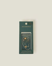 3-Pack 14ct Gold-Plated Flower Flatback Stud Earrings, , large