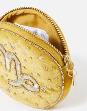 Star Sign Coin Purse, Yellow (OCHRE), large
