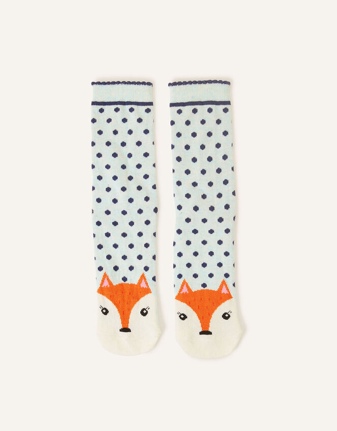 Fox Toe Print Socks, , large