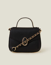 Top Handle Cross-Body Bag, Black (BLACK), large