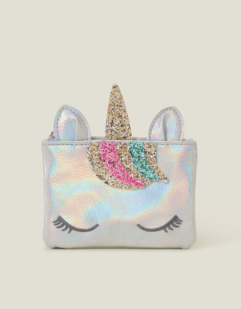 Girls Iridescent Unicorn Purse, , large