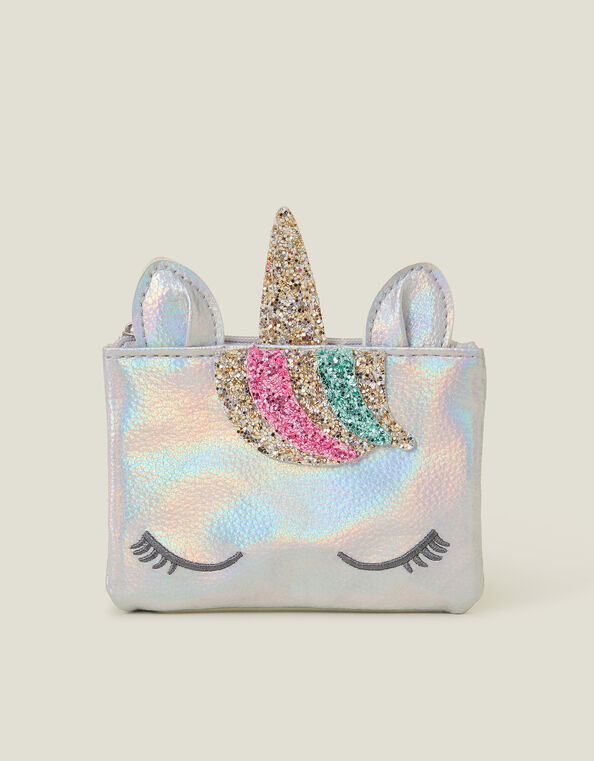Girls Iridescent Unicorn Purse, , large