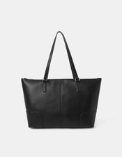 Plain Tote Bag, Black (BLACK), large