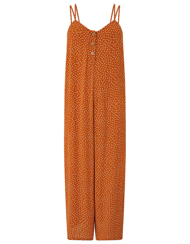 Relaxed Spot Jumpsuit, Orange (RUST), large