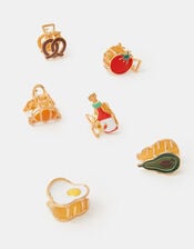 6-Pack Mini Brunch Claw Clips, , large