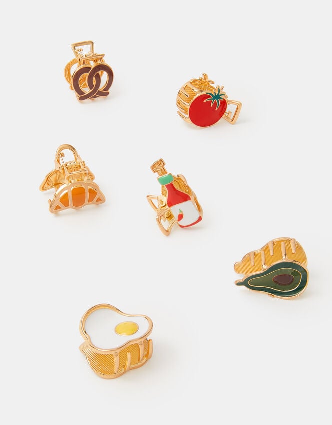 6-Pack Mini Brunch Claw Clips, , large