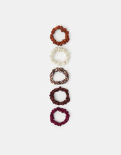 5-Pack Skinny Hair Scrunchies, , large