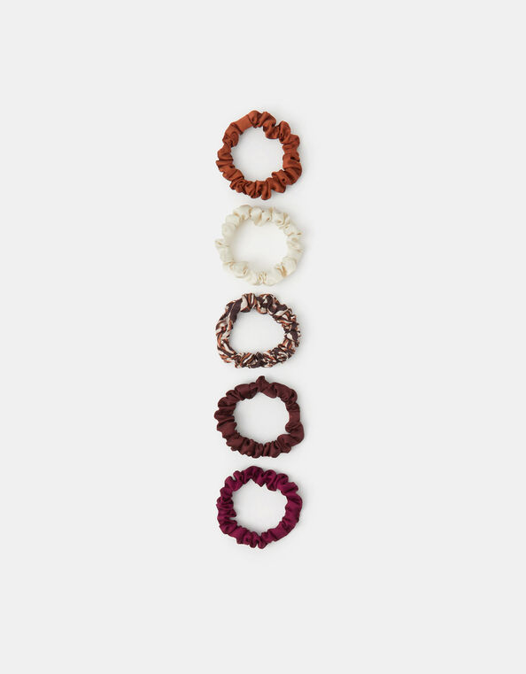 5-Pack Skinny Hair Scrunchies, , large