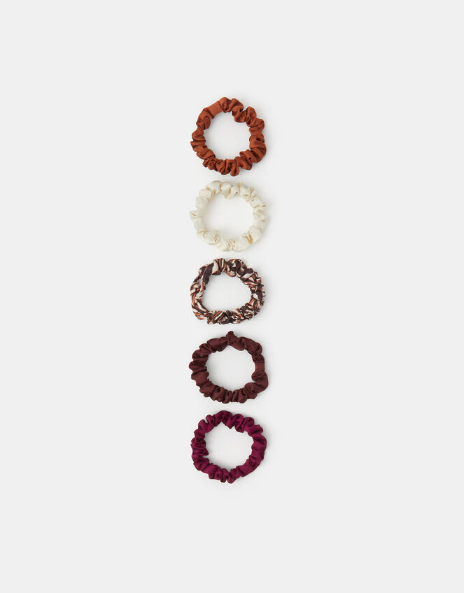 5-Pack Skinny Hair Scrunchies, , large