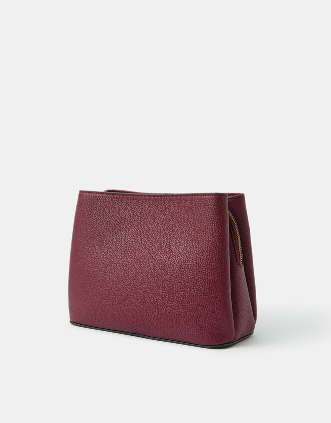 Webbing Strap Crossbody Bag, Red (BURGUNDY), large