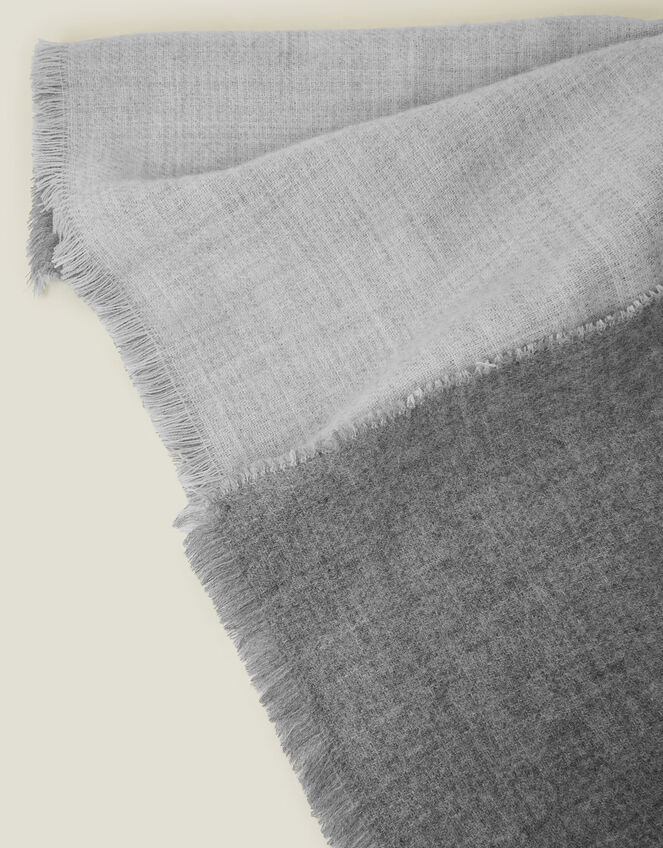 Two Tone Blanket Scarf, , large