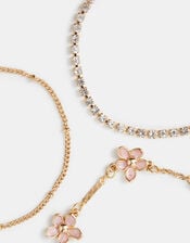 3-Pack Flower Bracelets, , large