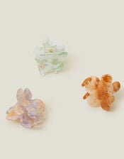 3-Pack Mini Flower Claw Clips, , large