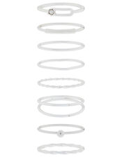 Slim Stacking Ring Multipack, Silver (SILVER), large