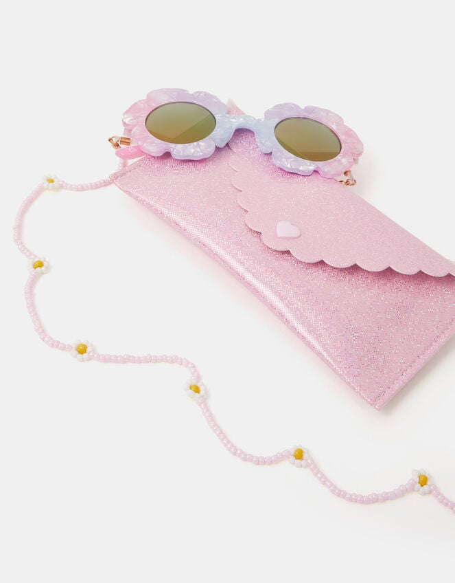 Girls Flower Sunglasses Set, , large
