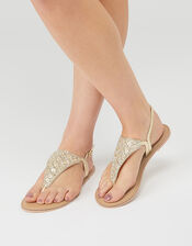 Athena Embellished Sandal, Metalic (METALLICS), large