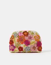 Beaded Flower Clutch Bag, , large