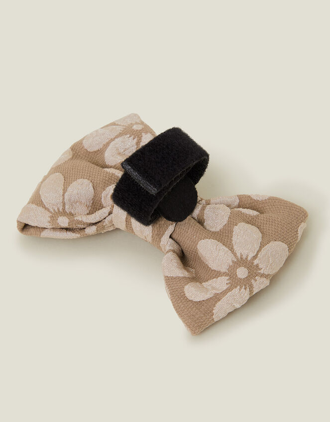 Cocopup London Dogs Floral Bow Tie Natural, , large
