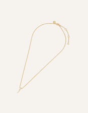 14ct Gold-Plated Arabic Initial Pendant Necklace - A (Alif), , large