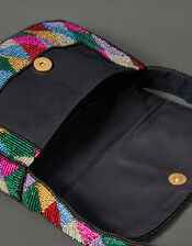 Harlequin Beaded Shoulder Bag, , large