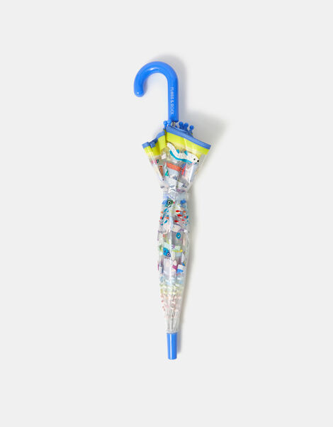Floss & Rock Girls Fish Print Colour Changing Umbrella, , large