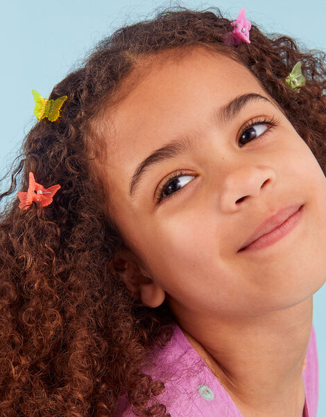 Girls Butterfly Claw Clips 5 Pack, , large
