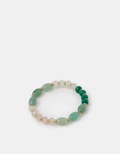 14ct Gold-Plated Aventurine Stone Bracelet, , large