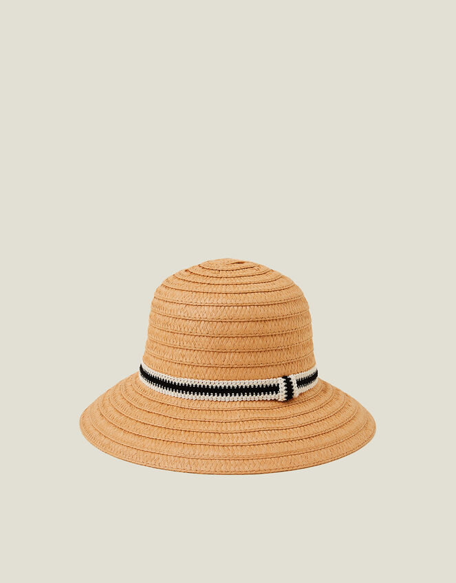 Monochrome Trim Bucket Hat, , large
