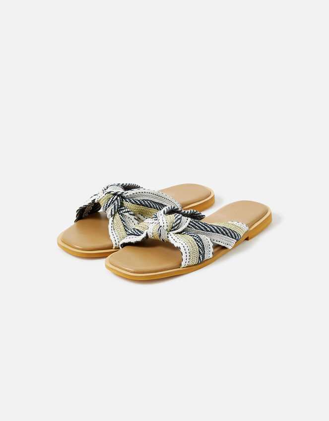 Stripe Knot Sliders, Blue (BLUE), large